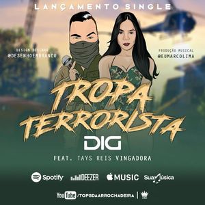 Capa CD Single - Tropa Terrorista - Mc Dig